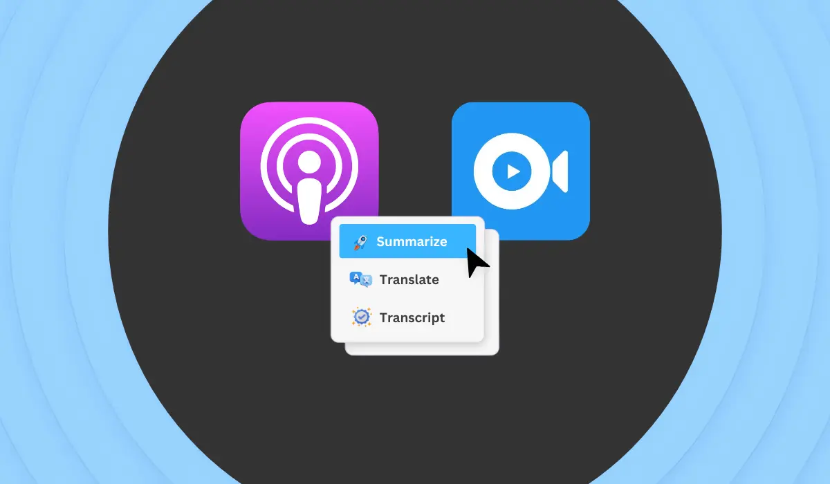 Apple Podcast Summarizer - TubeOnAI
