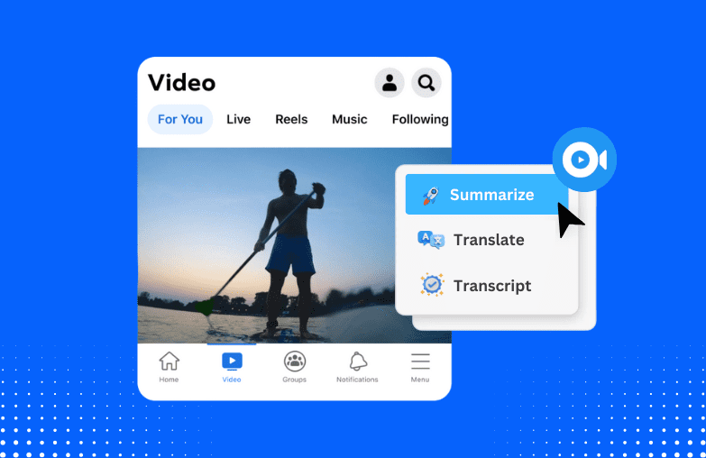 Facebook Video Summarizer