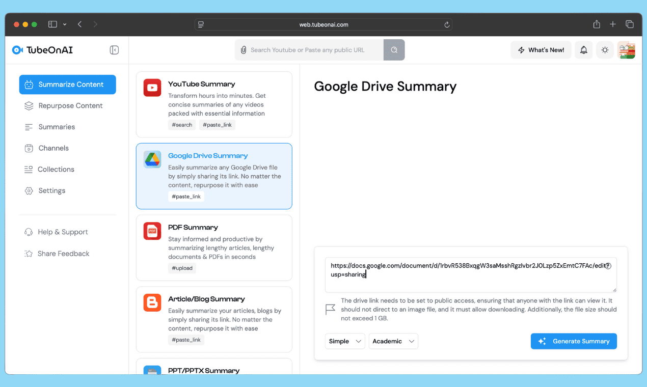 Paste your Google Doc link